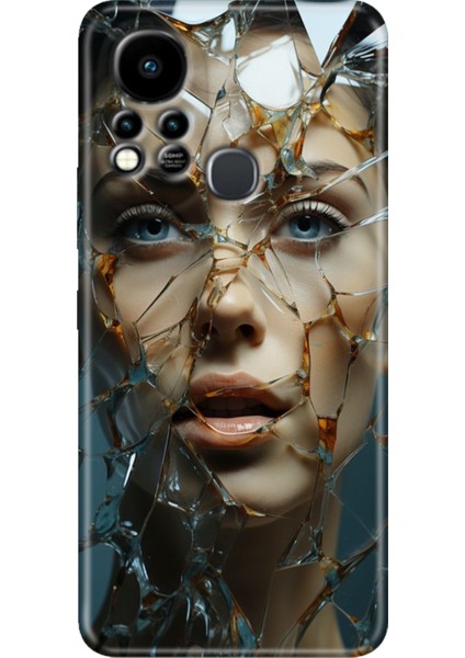 Infinix Hot 11S Uyumlu Kılıf Renkli Tpu Silikon Cam Kırığı