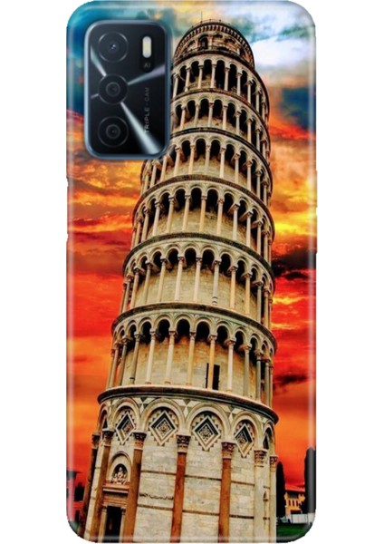 Oppo A16 Kılıf (CPH2269) Uyumlu Silikon Tasarım Stok Pizza Kulesi