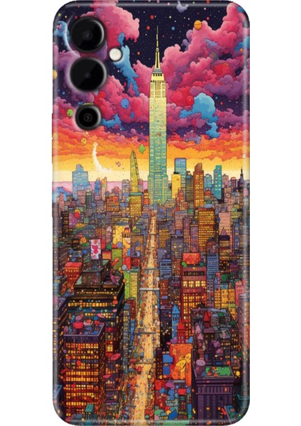 Tecno Pova Neo 2 Kılıf Renkli Baskılı Tpu Pova Neo2 Silikon Retro Newyork