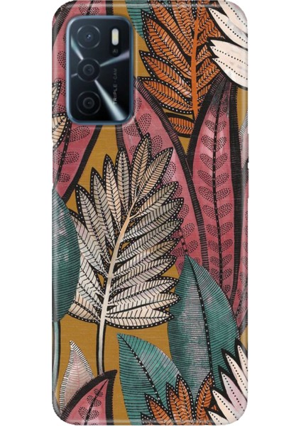 Oppo A16 Kılıf (CPH2269) Uyumlu Silikon Tasarım Stok Yapraklar