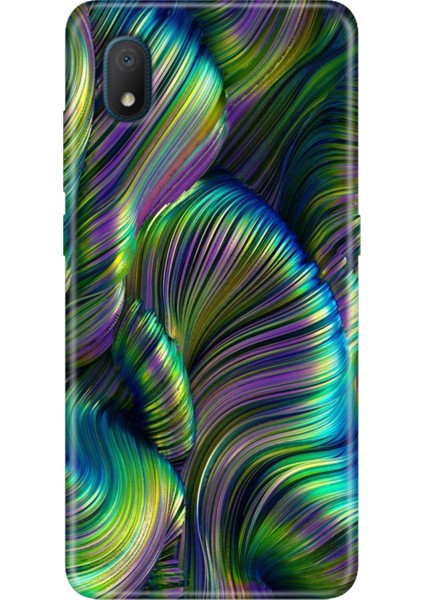 Tcl L7 Kılıf Desenli Silikon Renkli Phone Case Holographic