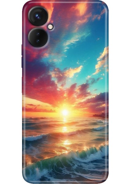 Tecno Camon 19 Neo Kılıf (CH6I) Uyumlu Desenli Silikon Okyanus