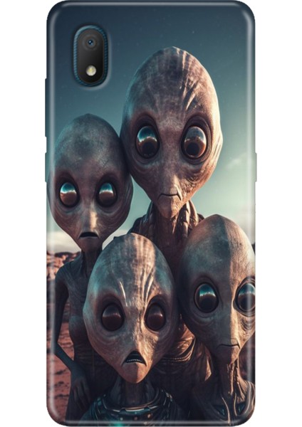 Tcl L7 Kılıf Desenli Silikon Renkli Phone Case Ufo