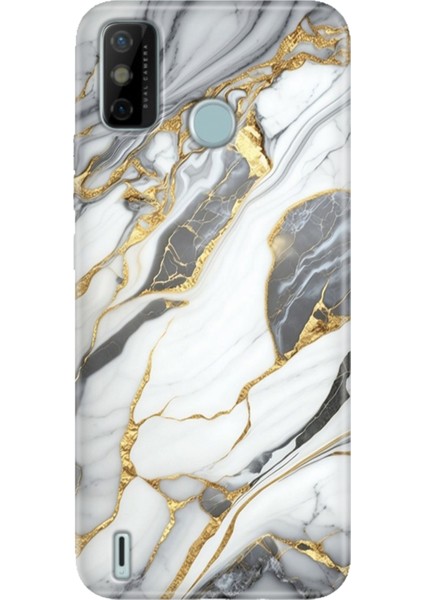 Tecno Spark 6 Go Kılıf Desenli Kapak Renkli Ermer Arsos Mermer