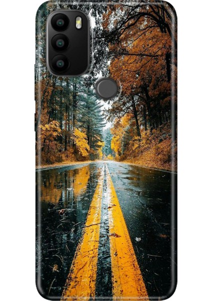 General Mobile Gm 21 Pro Kılıf Baskılı Esnek Silikon Kapak Korku Yolu