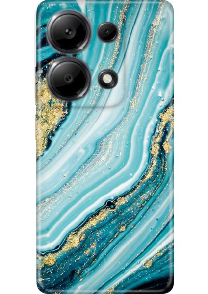 Xiaomi Redmi Note 13 Pro 4g Kılıf Renkli Tasarım Esnek Silikon Simli Taş