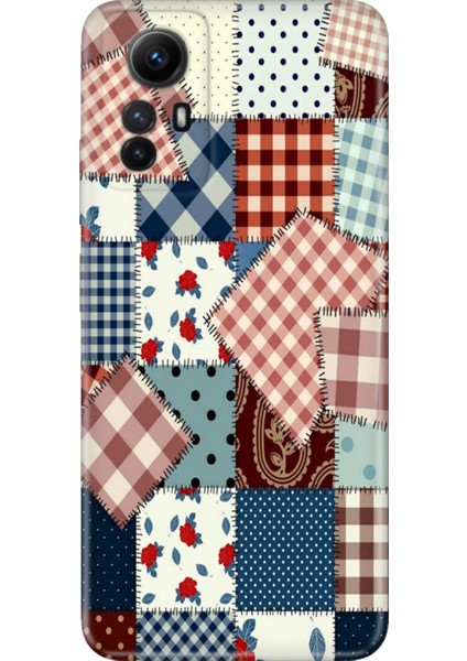 Xiaomi Redmi Note 12S Kılıf Desenli Ermer Silikon Yama