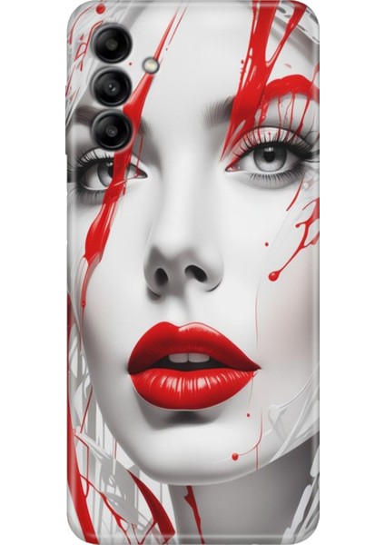 Samsung Galaxy A34 Kılıf Tasarım Esnek Silikon Lady