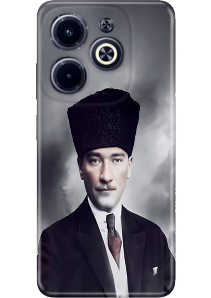 Infinix Hot 40 Pro Kılıf Temalı Baskılı Desenli Resimli Silikon Atatürk