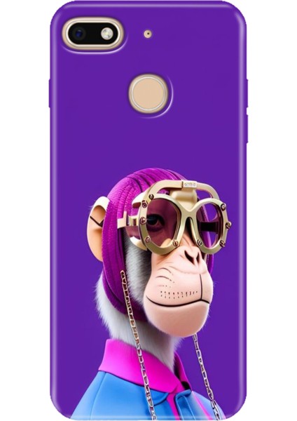 General Mobile Gm 8 Go Kılıf Desenli Silikon Renkli Tpu Uv Monkey