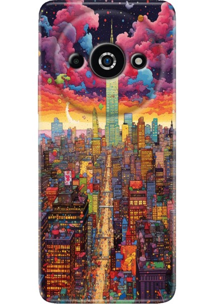 Xiaomi Poco C61 Kılıf Tasarım Baskılı Silikon Retro Newyork