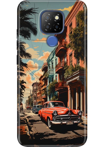 General Mobile Gm 20 Kılıf Desenli Silikon Case Uv Küba