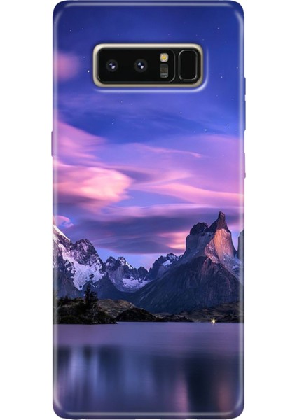 Samsung Galaxy Note 8 Kılıf Renkli Temalı Note8 Silikon Kuzey