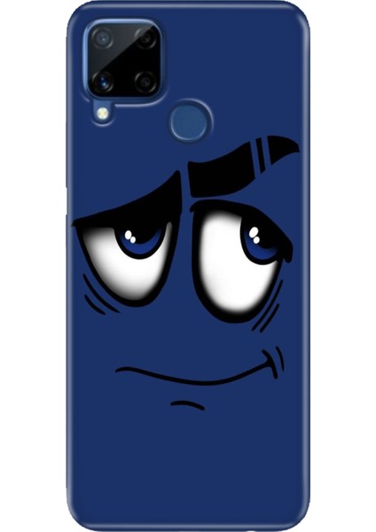 Realme C15 Kılıf Desenli Silikon Renkli Tpu Uv Acaba