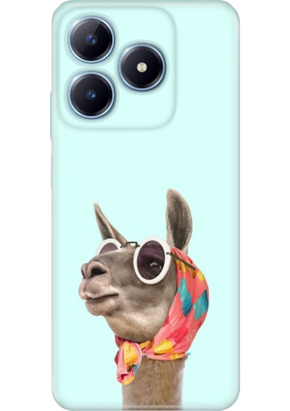 Realme C63 Kılıf Renkli Baskılı Silikon Deve