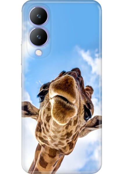Vivo Y17S Kılıf Desenli Kapak Renkli Silikon Cvr Öpücük