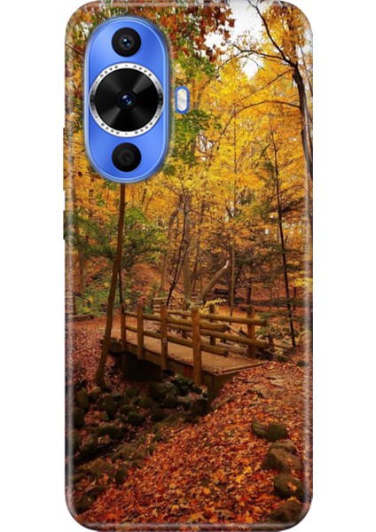 Huawei Nova 12S Kılıf Desenli Kapak Renkli Tpu Uv Kasımda Aşk