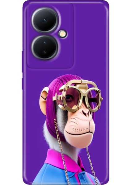 Vivo V29 Lite 5g Kılıf Desenli Silikon Kampanyalı Kapak Monkey