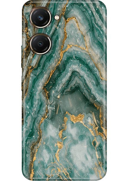 Vivo Y18 Kılıf Desenli Silikon Vivo Y18 Kapak Granit