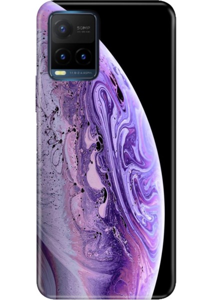 Vivo Y21S Uyumlu Kapak Kılıf Desenli Kapak Renkli Tpu Uv World
