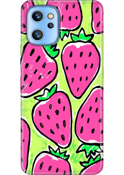 Reeder S19 Max Pro Kılıf Silikon Tema Baskı Uv Çilek