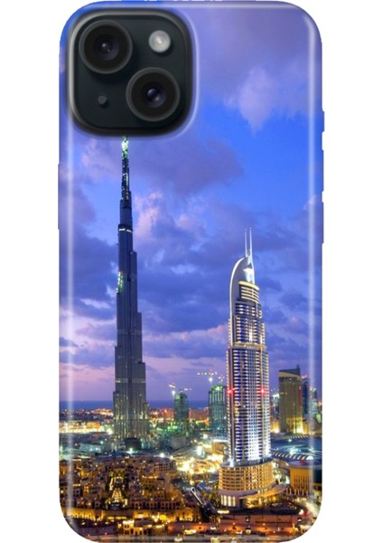iPhone 15 Uyumlu Kılıf Desenli Kapak Renkli Tpu Uv Dubai