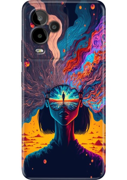 General Mobile Gm 24 Pro Kılıf Desenli Esnek Silikon Temalı Girdap