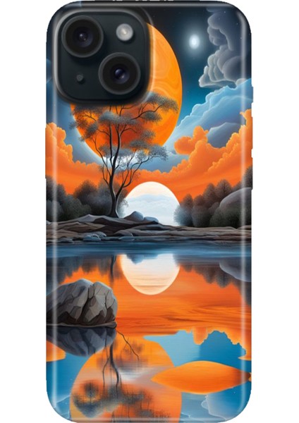 iPhone 15 Uyumlu Kılıf Desenli Kapak Renkli Tpu Uv Afrika