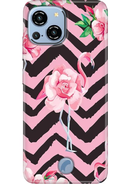 Reeder S23 Pro Max Kılıf Desenli Kapak Baskı Uv Flamingo