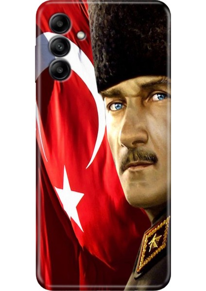 Samsung Galaxy A04S Kılıf Renkli Esnek Silikon Mustafa Kemal