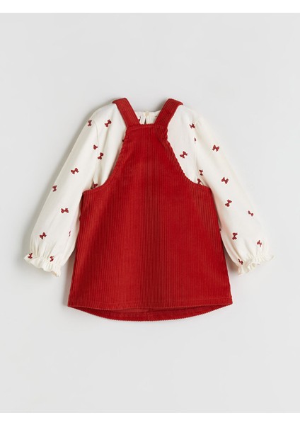 Yeni Sezon Fiyonk Detaylı Kadife Kız Bebek Salopet Elbise ve Tişört indirimleri