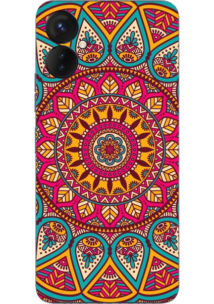 Tecno Spark 9 Pro Uyumlu Mandala Baskılı Silikon Kılıf