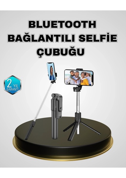 Bluetooth Selfie Çubuğu – Kablosuz, Hafif ve Yüksek Çözünürlüklü Çekim Için