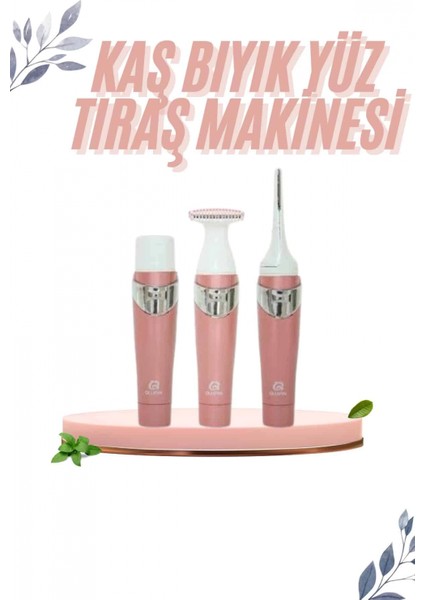 3 In 1 Epilasyon Aleti Hassas Ciltlere Özel Uzun Ömürlü Kaş Yüz Burun