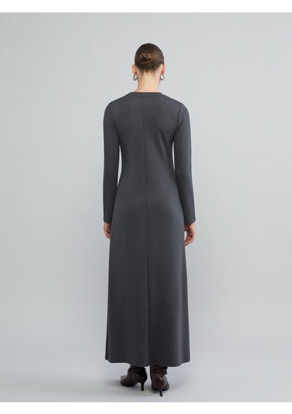 Yeni Sezon Bisiklet Yaka Büzgülü Elbise fırsatları