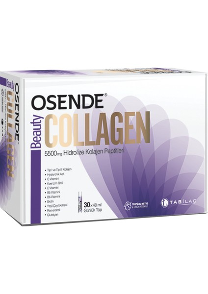 Collagen Beauty 30x40 ml Günlük Tüp - Dezenfektan Hediyeli (%72 Alkol) modelleri