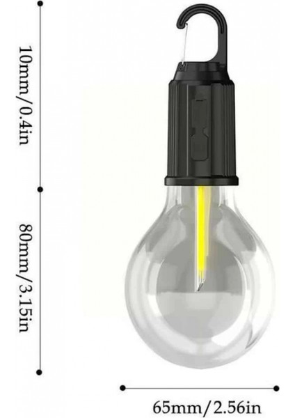 Askılı Kırılmaz LED Işık Kamp Bahçe Lambası Taşınabilir LED Ampul Şarjlı fırsatları