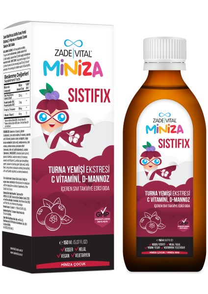 Miniza Sistifix Sıvı Takviye Edici Gıda 150 ml + Hediye Diş Beyazlatıcı Köpük fiyatları