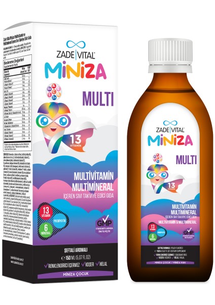 Miniza Multi Sıvı Takviye Edici Gıda 150 ml + Hediye Diş Beyazlatıcı Köpük fiyatları