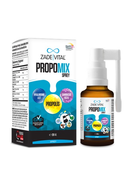 Propomix Spray Takviye Edici Gıda 20 ml - Dezenfektan Hediyeli (%72 Alkol)