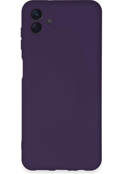 Samsung Galaxy A04E Kılıf Nano Içi Kadife Silikon - Mor