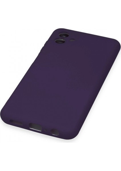 Samsung Galaxy A04E Kılıf Nano Içi Kadife Silikon - Mor indirimleri