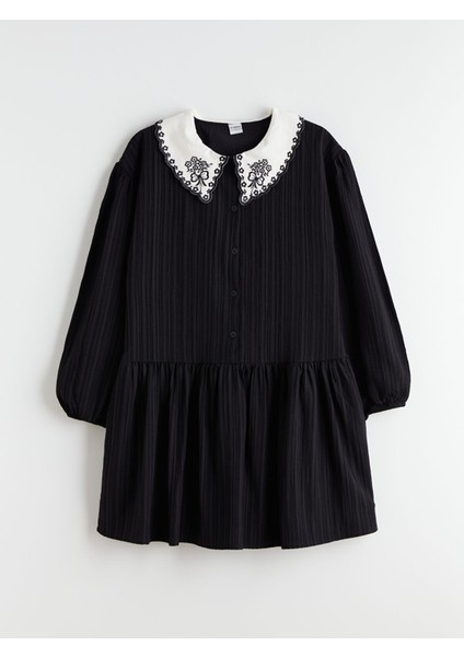 Yeni Sezon Bebe Yaka Kız Çocuk Elbise modelleri
