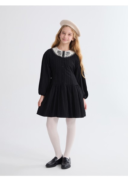 Yeni Sezon Bebe Yaka Kız Çocuk Elbise fiyatları