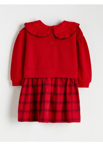 Yeni Sezon Ekose Desenli Kız Çocuk Elbise fiyatları