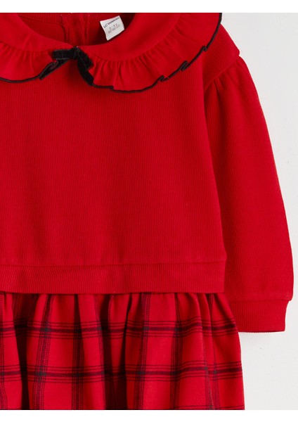 Yeni Sezon Ekose Desenli Kız Çocuk Elbise modelleri