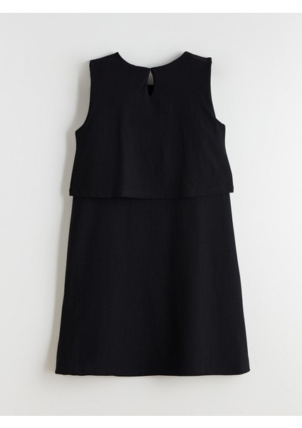 Yeni Sezon Bisiklet Yaka Taşlı Kız Çocuk Elbise indirimleri