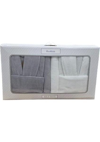 Allure %100 Pamuk 6 Parça Aile Banyo Seti Gri Beyaz fiyatları