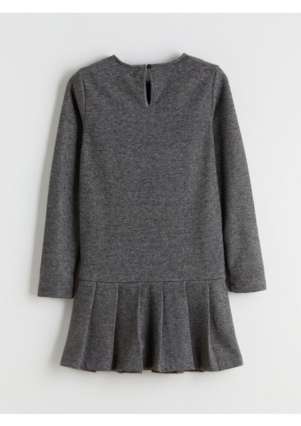 Yeni Sezon Bisiklet Yaka Pileli Kız Çocuk Elbise modelleri