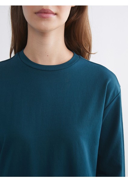 Yeni Sezon Bisiklet Yaka Sweatshirt Elbise modelleri